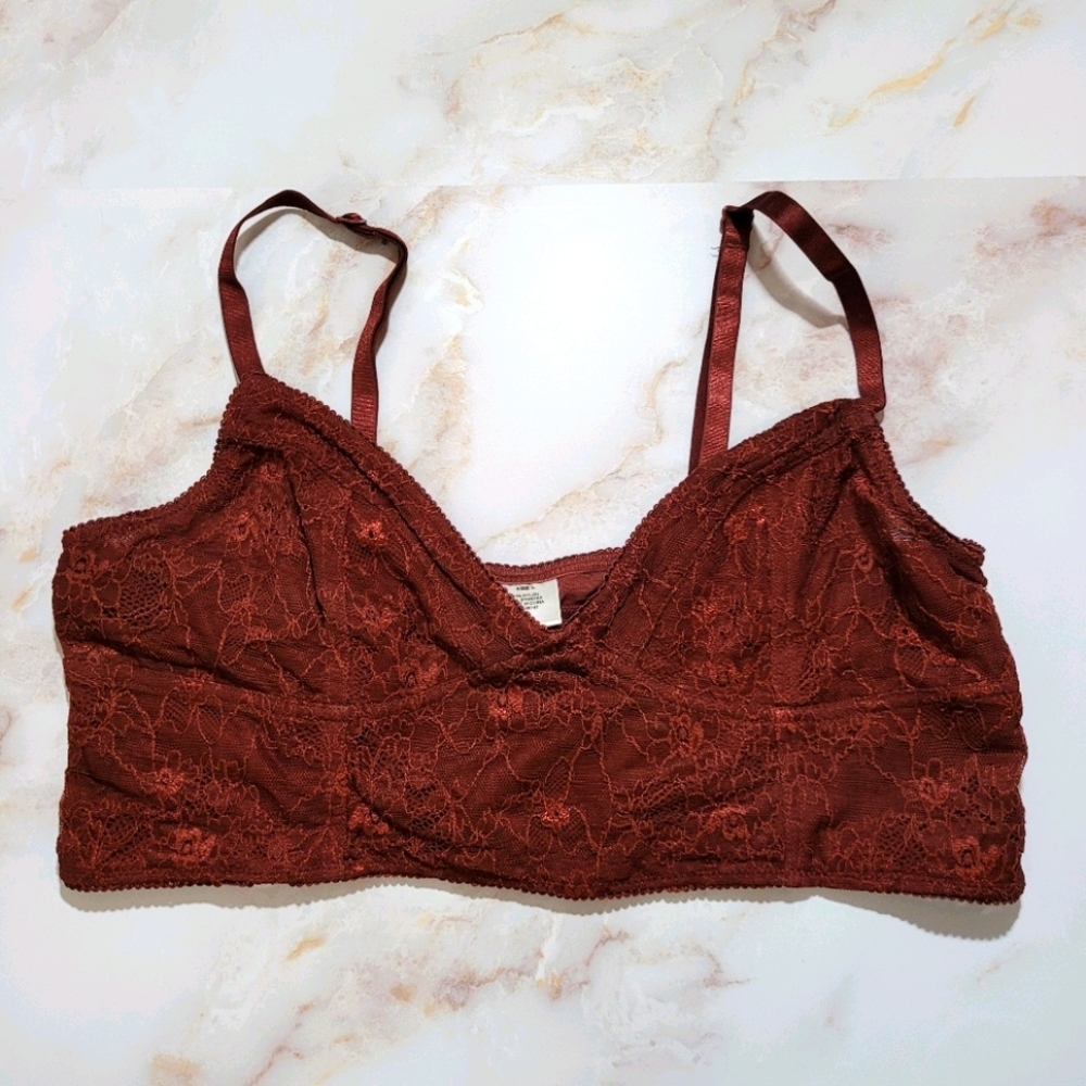 Killstar Red Lace Bandeau Bralette